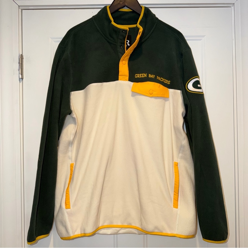 NFL x Darius Rucker Green Bay Packers Micro Fleece Quarter Snap Jacket